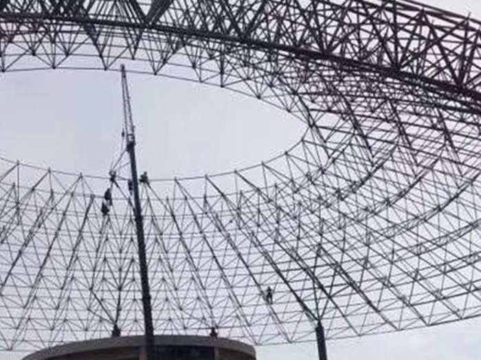 宣威篮球馆球形网架厂家价格